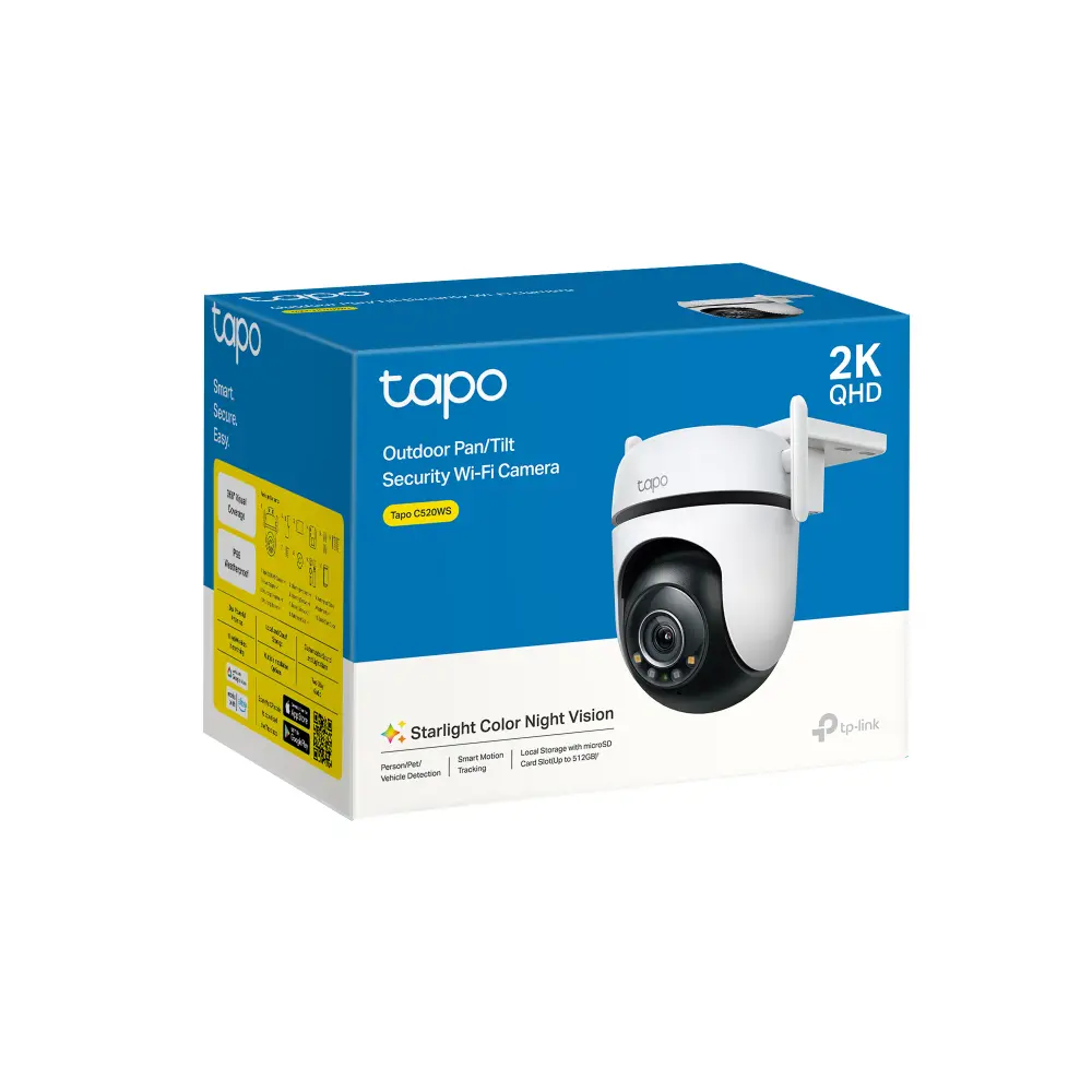 Cameră de supraveghere WiFi de exterior TP-Link Tapo C520WS - 2K Pan/Tilt - image 5