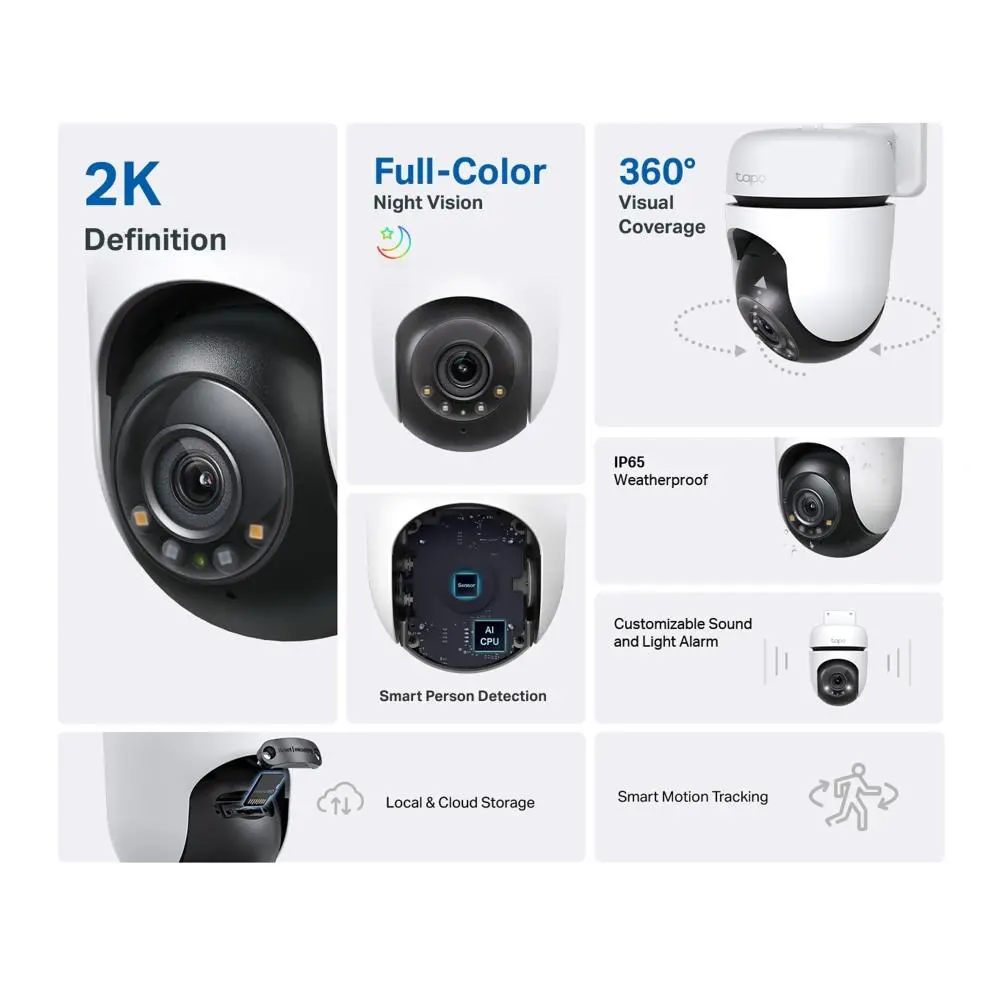 Εξωτερική κάμερα ασφαλείας WiFi TP-Link Tapo C510W - 2K Pan/Tilt - image 1