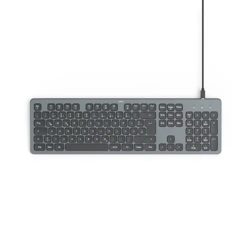 HAMA Ενσύρματο πληκτρολόγιο "CK-400", Х-structure, USB-A, USB-C, πλήκτρο AI, φωτιζόμενο - 1