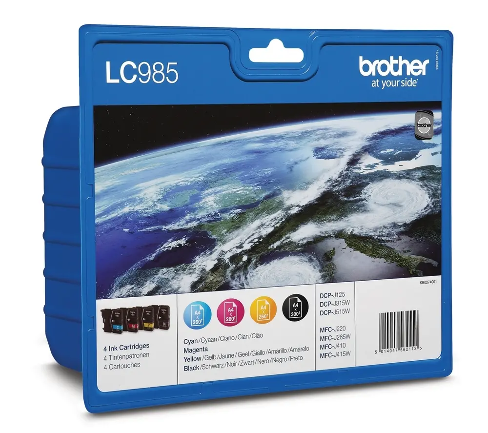 Консуматив, Brother LC-985 BK/C/M/Y VALUE BP Ink Cartridge Set