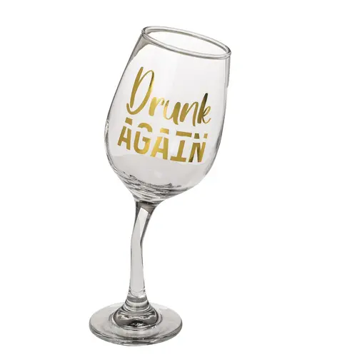 Λοξό ποτήρι κρασιού Wobbly wine glass II, 420ml - 1
