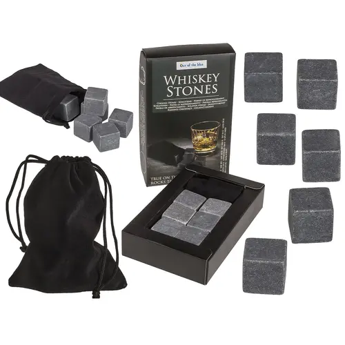 Πέτρινοι κύβοι ψύξης Whisky Stones, 6 τεμ - 1