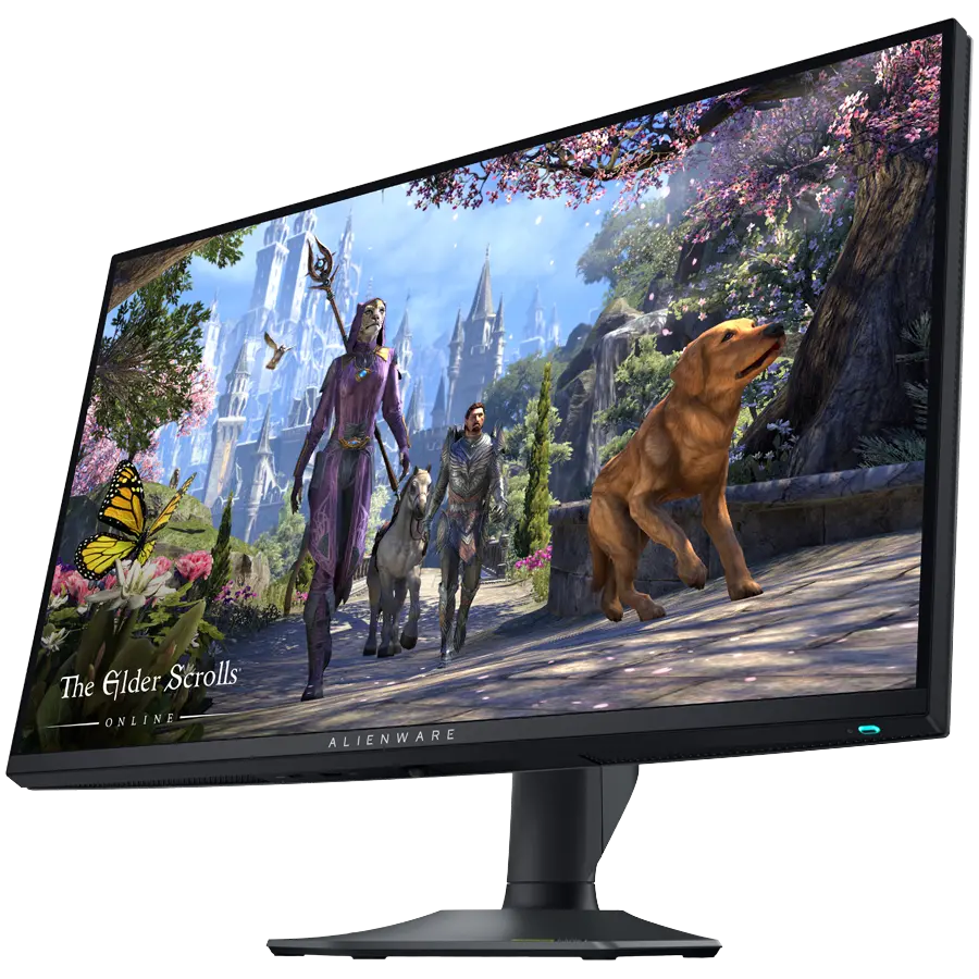 Alienware AW2725QF Gaming Monitor, 27" 16:9 IPS 3840x2160 up to 180Hz or 1920x1080 up to 360Hz, 0.5ms GtG, 1000:1, 400 cd/m2, G-Sync, 2x HDMI, 1xDP, 3xUSB 3.2, 1xUSB-C (15W), Tilt, Swivel, Pivot, Height Adj, 3Y - image 1