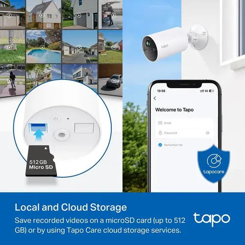 Охранителна WiFi камера TP-Link Tapo C410, Външен/вътрешен монтаж, WiFi - image 7