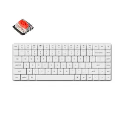 Геймърска механична клавиатура Keychron K3 Pro White QMK/VIA - HS, Red Switch