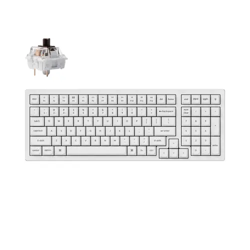 Геймърска Механична клавиатура Keychron K4 Pro White K4P-O3 - image 1