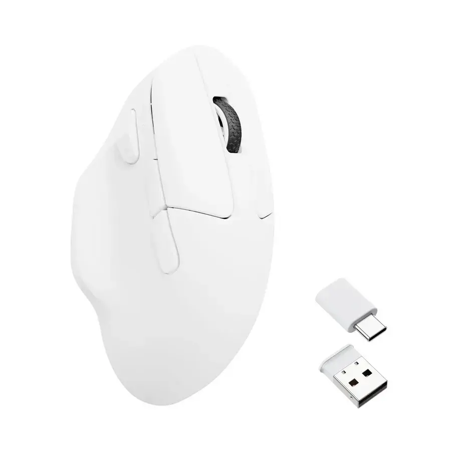 Безжична мишка Keychron M7 1000Hz, Matte White - image 1