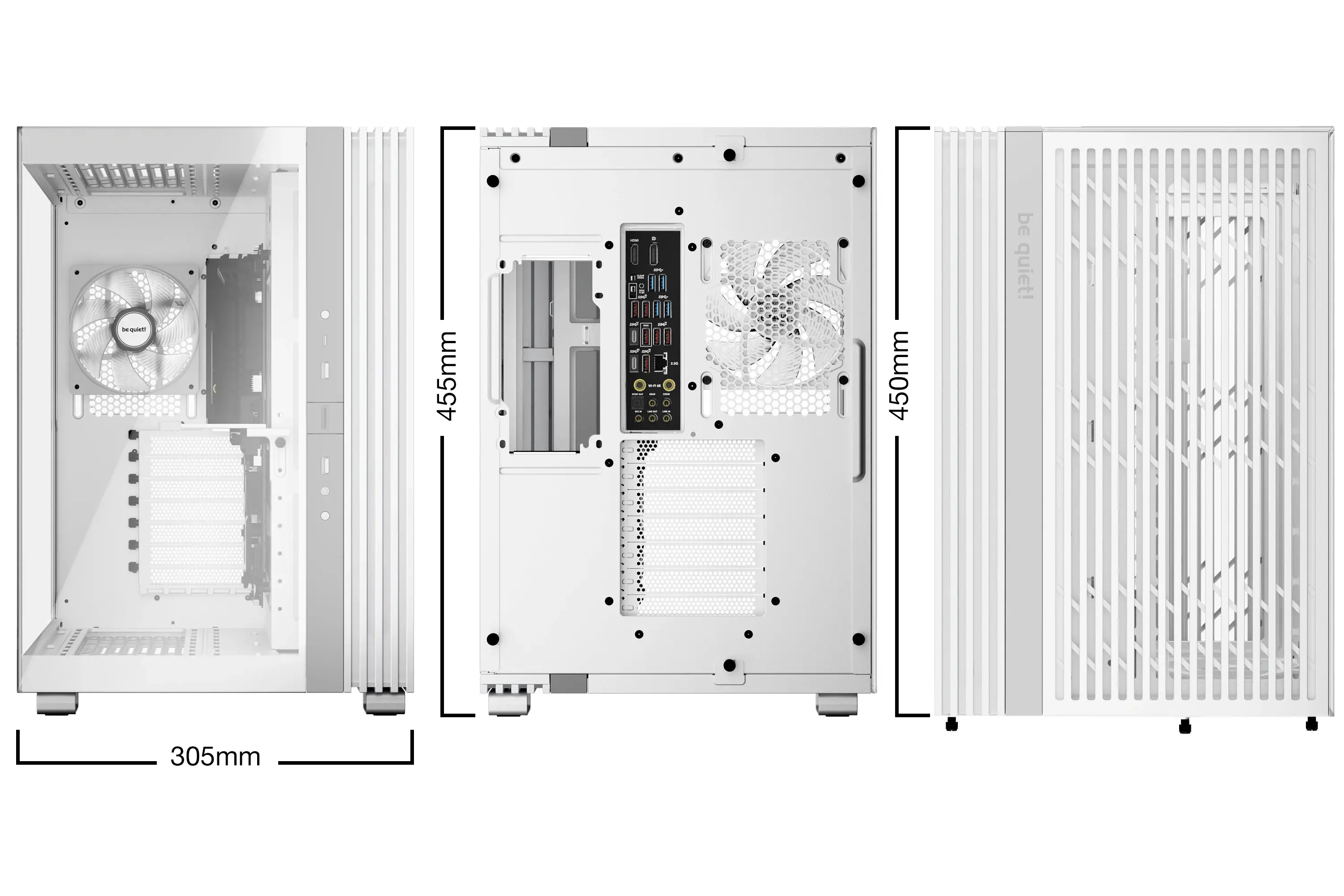 be quiet! кутия Case ATX - LIGHT BASE 600 LX White - image 1