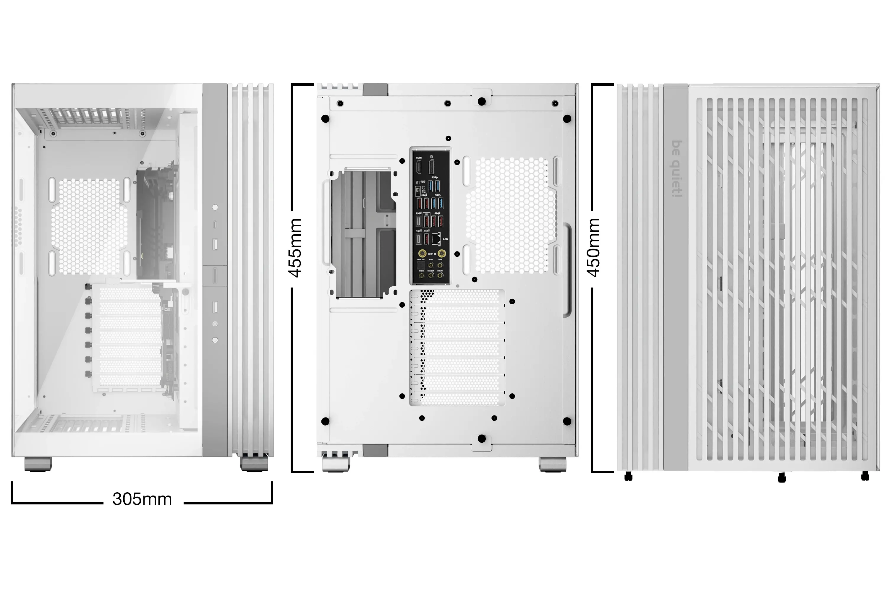 be quiet! кутия Case ATX - LIGHT BASE 600 DX White - image 1