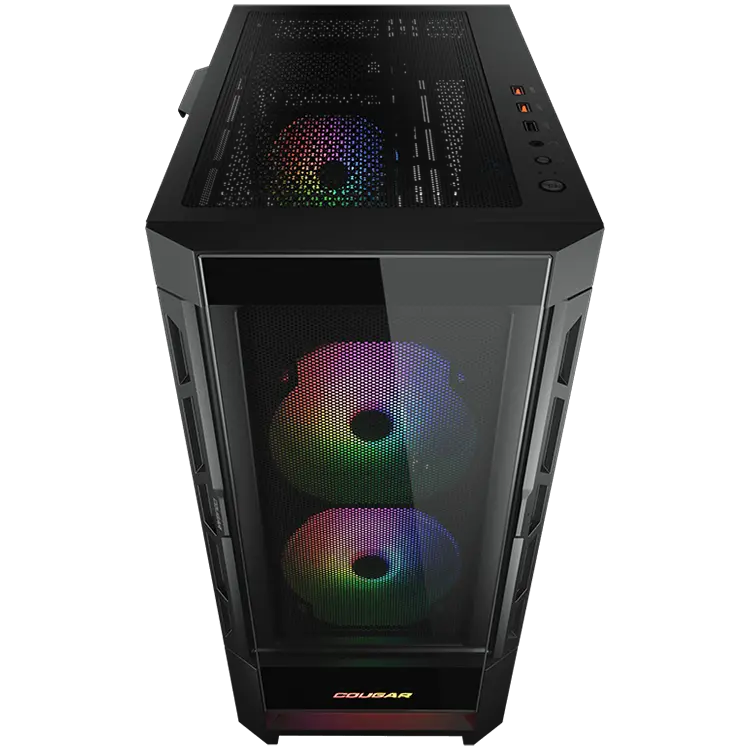 COUGAR DUOFACE RGB PC Case, Mid Tower, Black - image 3