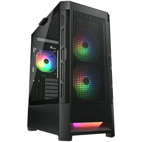 COUGAR DUOFACE RGB PC Case, Mid Tower, Black