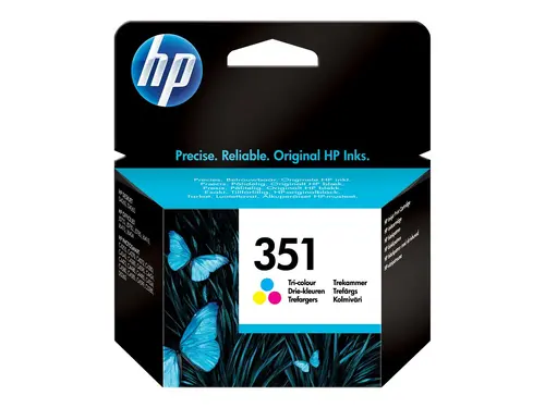 HP 351 original ink cartridge tri-colour low capacity 3.5ml 170 pages 1-pack - image 1