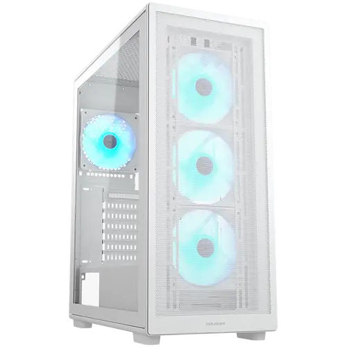 COUGAR MX220 RGB PC Case, Mid Tower, White