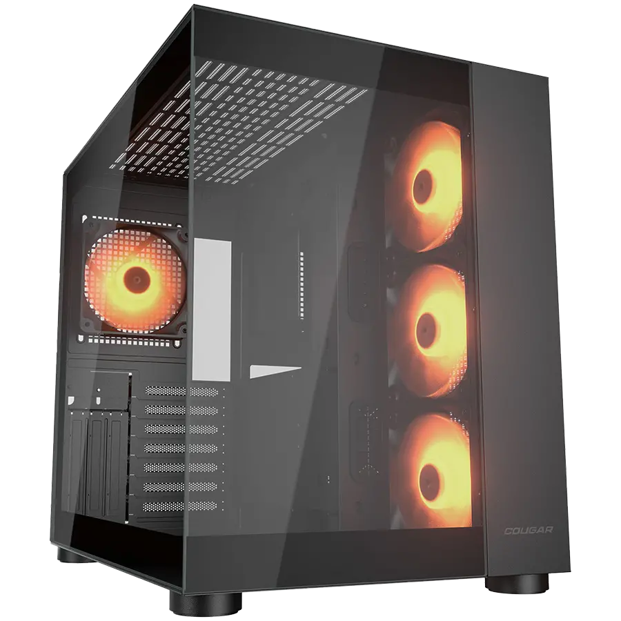 Carcasă PC COUGAR FV150 RGB, Mid tower, Negru