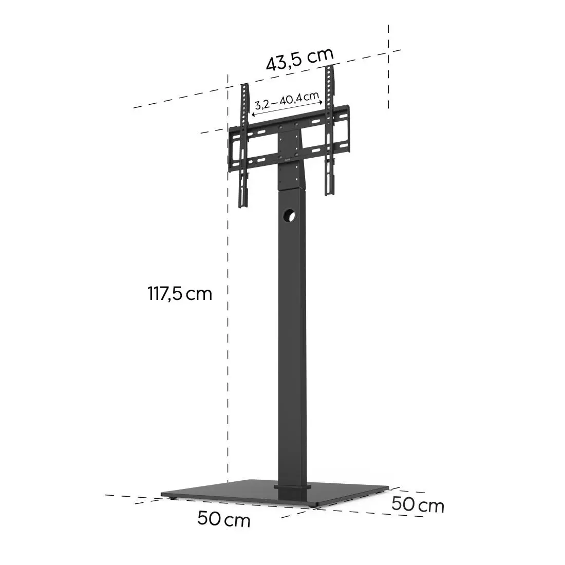 HAMA Стойка за TV, регулируема, 165 cm (65"), до 35 кг, 220868 - image 11