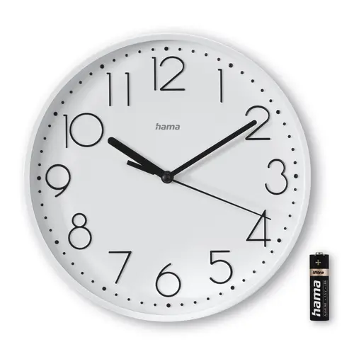 HAMA Ceas de perete "Salina", Diametru 22 cm, Silențios, alb - 4