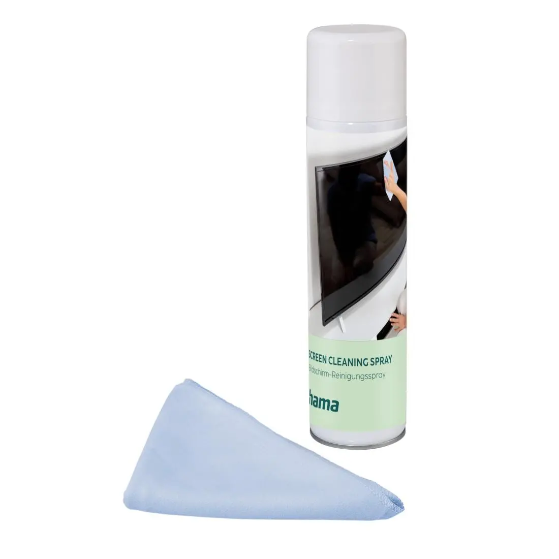 HAMA Spray de curățare, 200 ml, lavetă din microfibră 20x20 cm