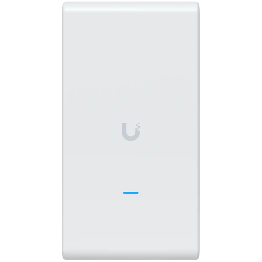 Ubiquiti U6-Mesh-Pro-EU Indoor/outdoor WiFi 6 AP with 4 spatial streams, an integrated super antenna, and a gigabit passthrough port