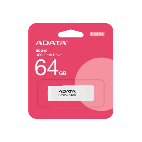 Памет, 64GB TYPE-C UC310 ADATA WHITE