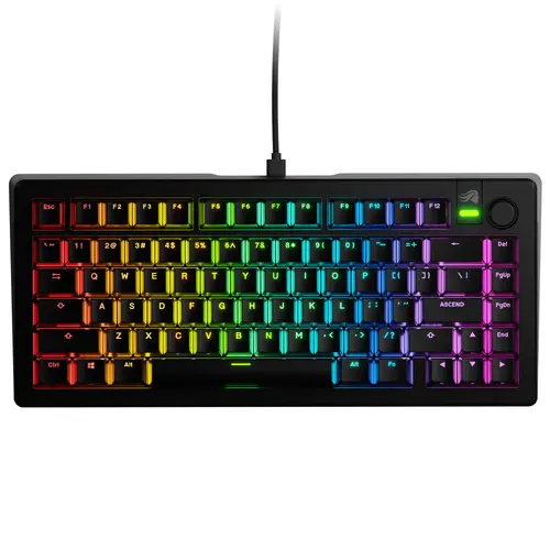 Геймърска механична клавиатура Glorious GMMK 3 75% Black - Fox Linear Switches