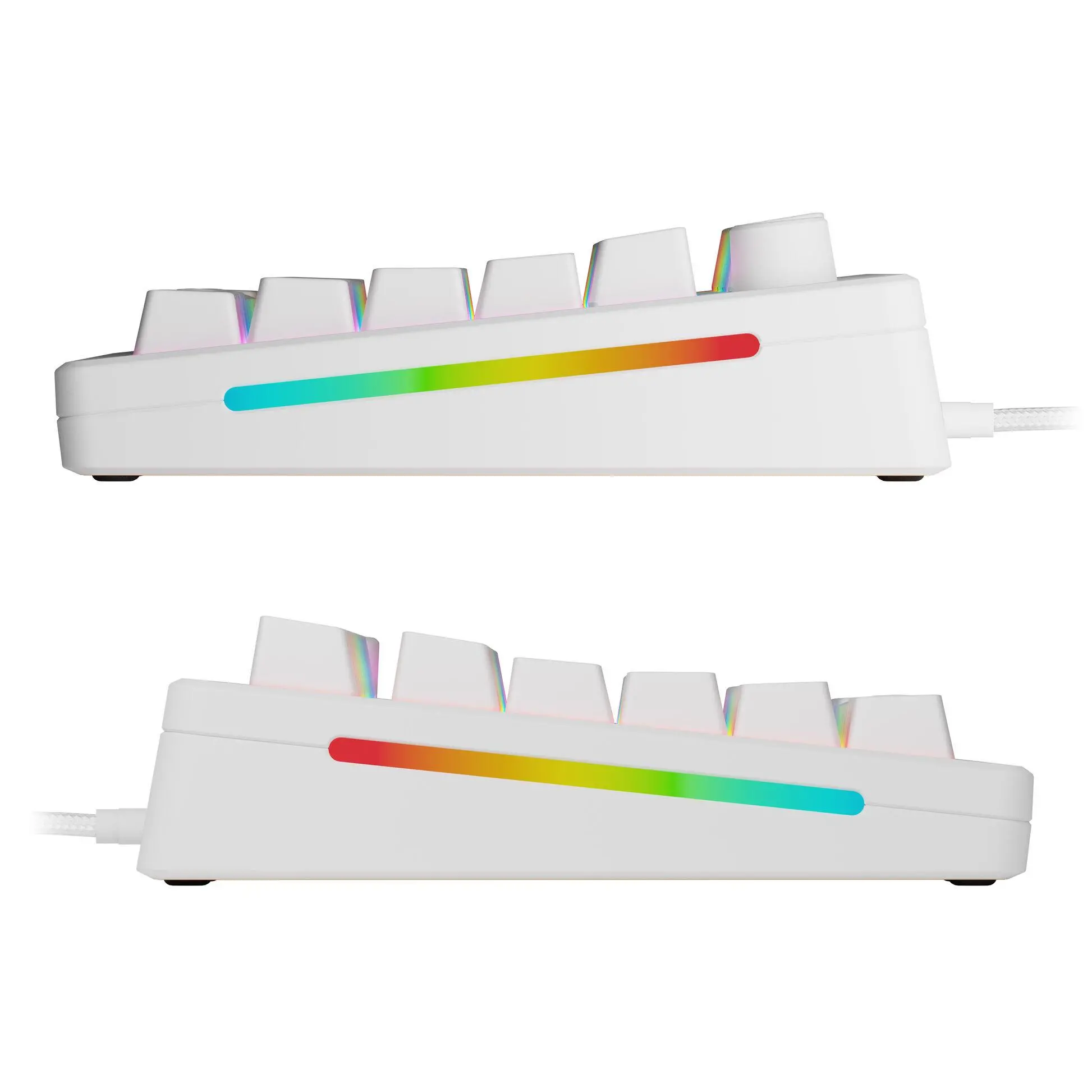 Tastatură mecanică gaming Glorious GMMK 3 75% Albă - Fox Linear Switches - image 2