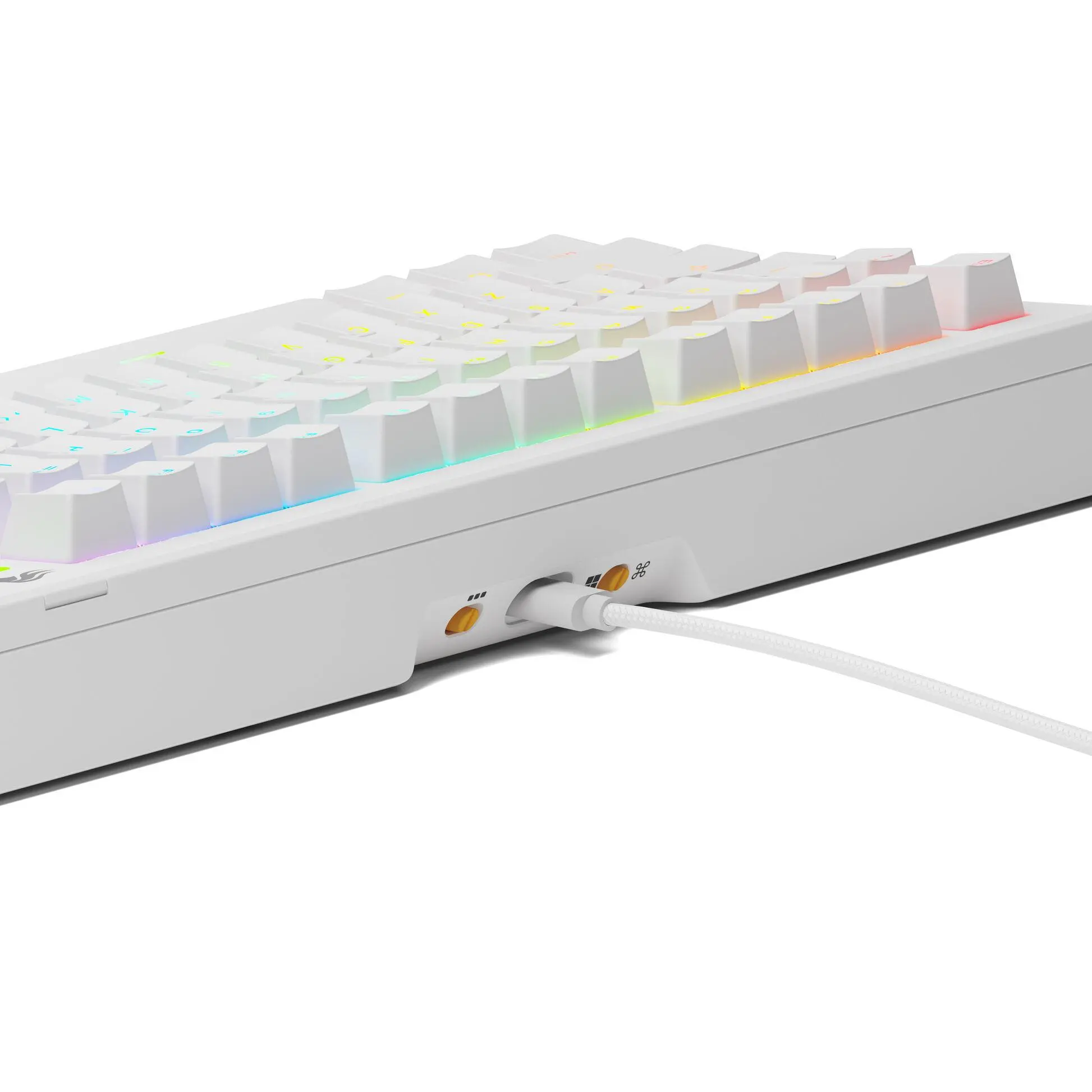 Gaming μηχανικό πληκτρολόγιο Glorious GMMK 3 75% Λευκό - Fox Linear Switches - image 3