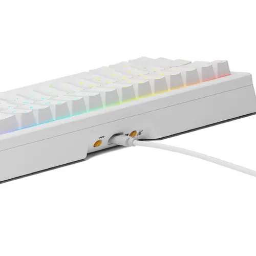 Геймърска механична клавиатура Glorious GMMK 3 65% White - Fox Linear Switches - image 3