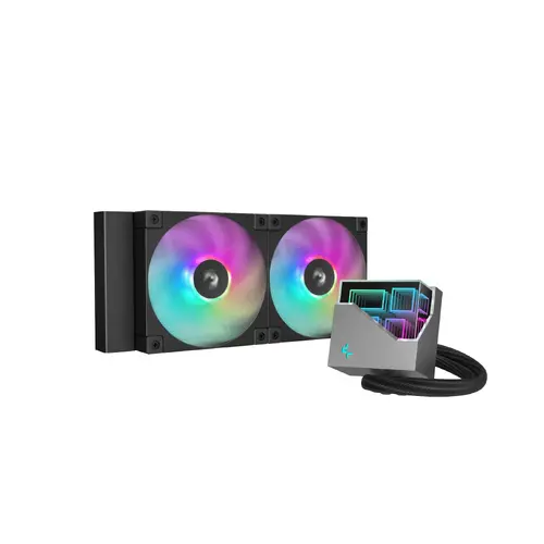 DeepCool Răcire cu apă LT240 - Addressable RGB, design Infinity mirror - LGA1851/AM5 - 1
