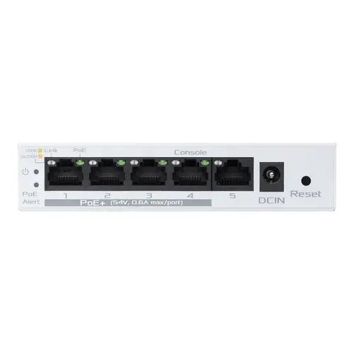 Комутатор, Asus Business 5Port Smart Managed Switch PoE+,ExpertWiFi EBP15, 4 ports PoE+, 60W, VLAN, QoS, Port Mirroring, wall mounting,White - image 3