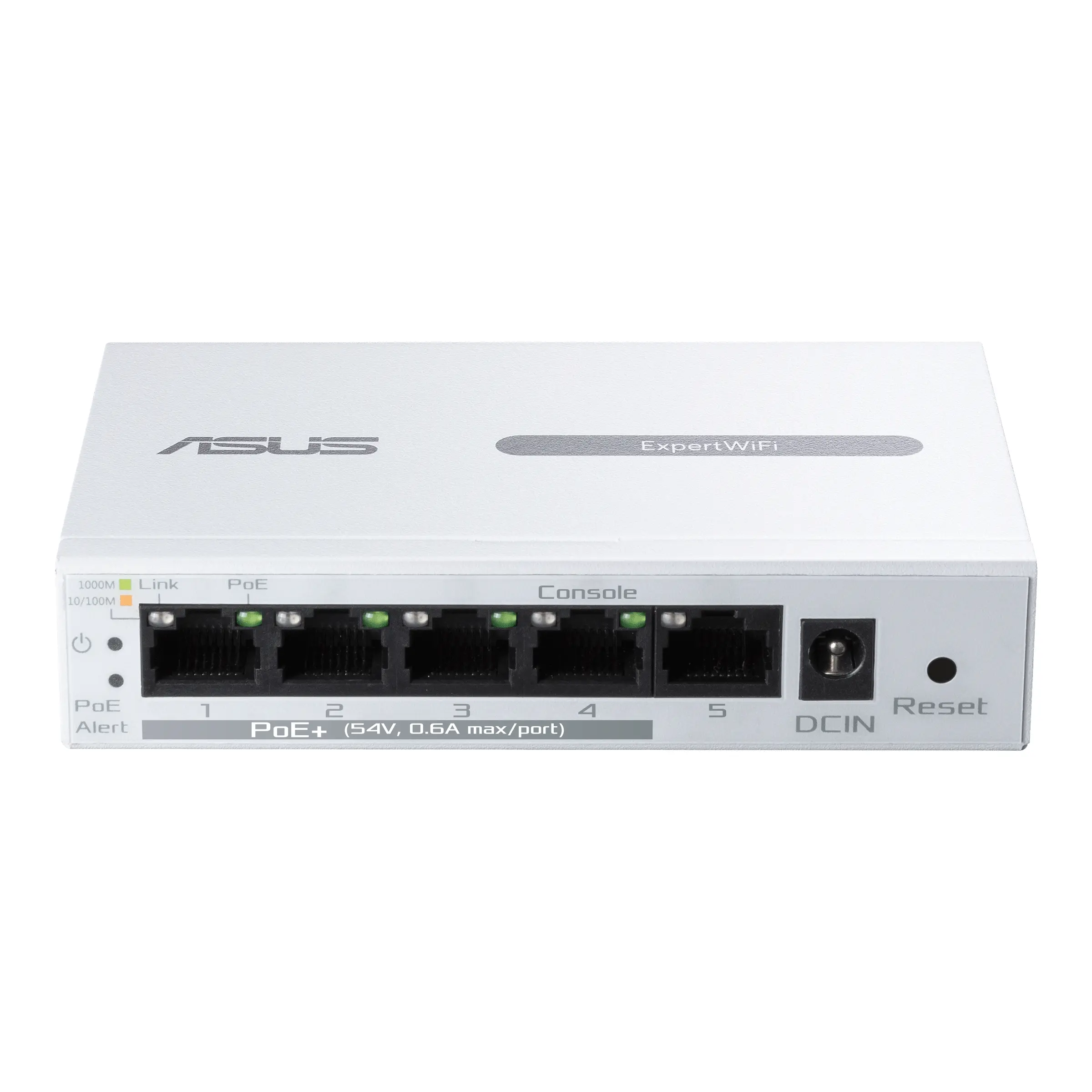 Switch, Asus Business 5Port Smart Managed Switch PoE+, ExpertWiFi EBP15, 4 porturi PoE+, 60W, VLAN, QoS, Port Mirroring, montare pe perete, Alb - image 4