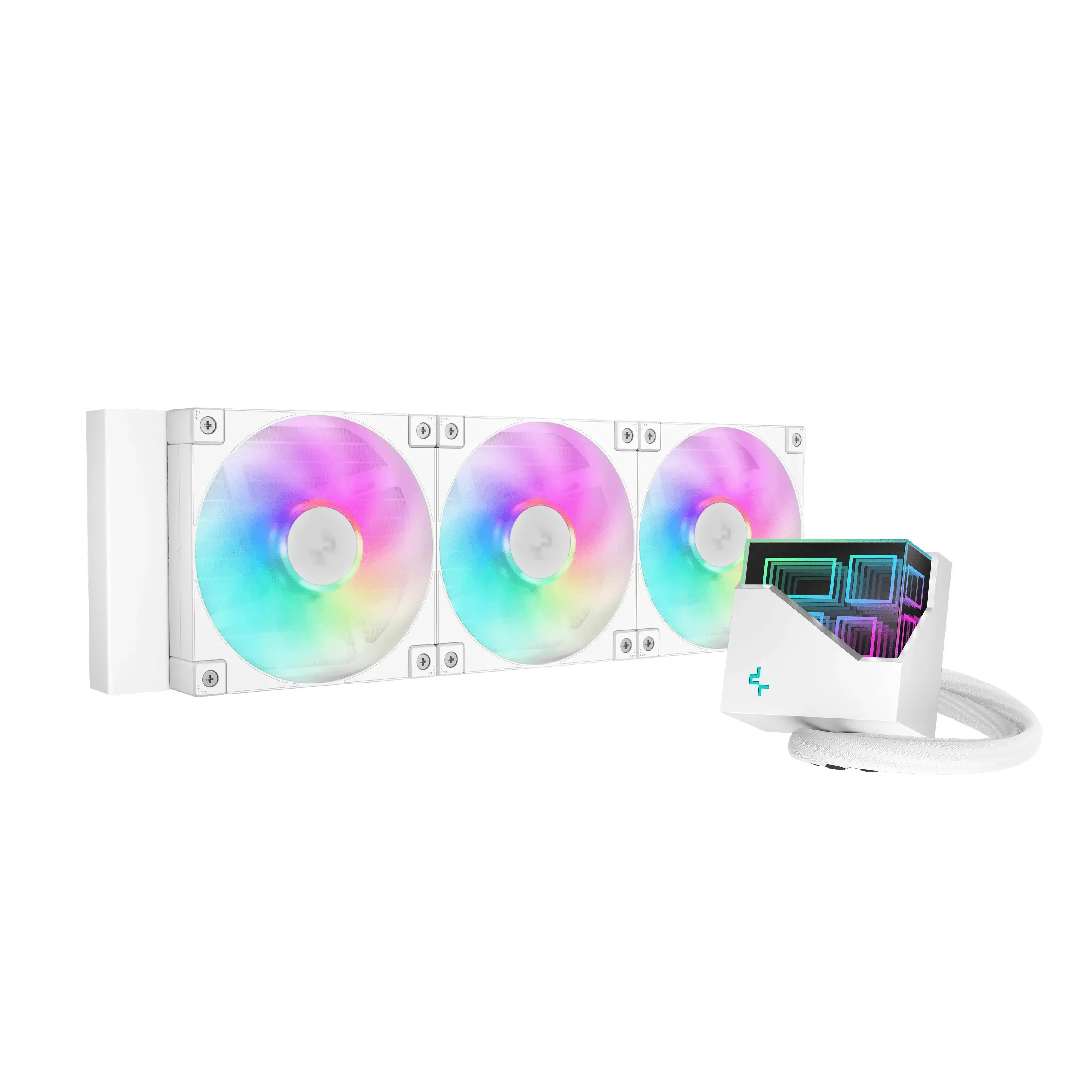 DeepCool водно охлаждане Water Cooling LT360 WH - Addressable RGB, Infinity mirror design - LGA1851/AM5