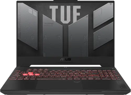 Лаптоп, Asus TUF A15 FA507NUR-LP080, AMD Ryzen 7 7435HS  3.1GHz (20MB Cache, up to 4.55GHz, 8 cores, 16 Threads), 15" FHD(1920 x 1080) 16:9,16GB DDR5 ,1TB  PCIe 4.0,RTX 4050 6GB GDDR6, Wi-Fi 6(802.11ax)Backlit Chiclet Keyboard 1-Zone RGB, no OS, Mecha Gray+TUF - image 1