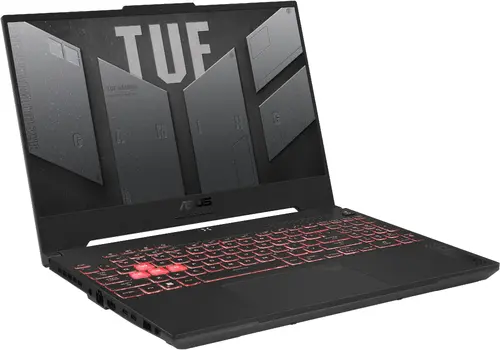 Лаптоп, Asus TUF A15 FA507NUR-LP080, AMD Ryzen 7 7435HS  3.1GHz (20MB Cache, up to 4.55GHz, 8 cores, 16 Threads), 15" FHD(1920 x 1080) 16:9,16GB DDR5 ,1TB  PCIe 4.0,RTX 4050 6GB GDDR6, Wi-Fi 6(802.11ax)Backlit Chiclet Keyboard 1-Zone RGB, no OS, Mecha Gray+TUF - image 3