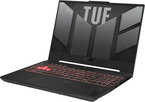 Лаптоп, Asus TUF A15 FA507NUR-LP080, AMD Ryzen 7 7435HS  3.1GHz (20MB Cache, up to 4.55GHz, 8 cores, 16 Threads), 15" FHD(1920 x 1080) 16:9,16GB DDR5 ,1TB  PCIe 4.0,RTX 4050 6GB GDDR6, Wi-Fi 6(802.11ax)Backlit Chiclet Keyboard 1-Zone RGB, no OS, Mecha Gray+TUF - image 4