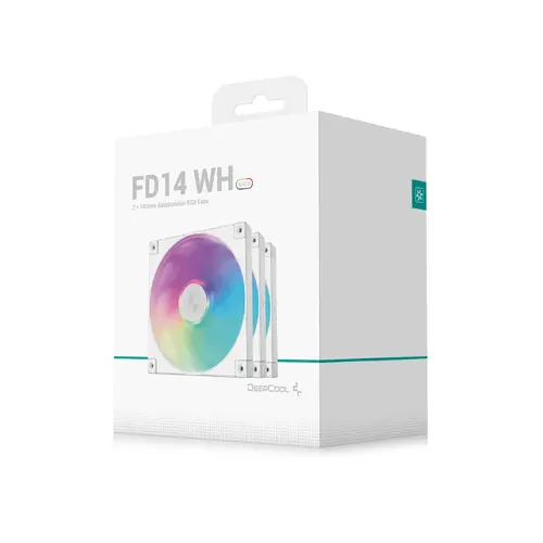 DeepCool Комплект вентилатори Fan Pack 3-in-1 3x140mm - FD14 White, Addressable RGB - image 9