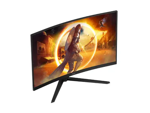 Монитор, AOC CQ32G4VE, 31.5" Curved 1500R, Fast VA WLED, 2560x1440@180 Hz, 1ms GtG, 0.5ms MPRT, 300 cd/m2, 3500:1, 80M:1 DCR, Adaptive Sync, Flicker Free, Low Blue Light, Tilt, 2xHDMI, DP - image 6