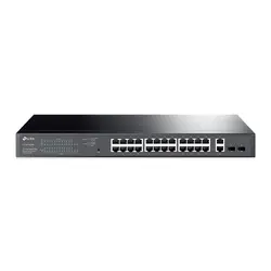 Комутатор TP-LINK TL-SG1428PE, 24хGbE RJ45 PoE+ порта + 2xRJ45/2xSFP слота, 250W