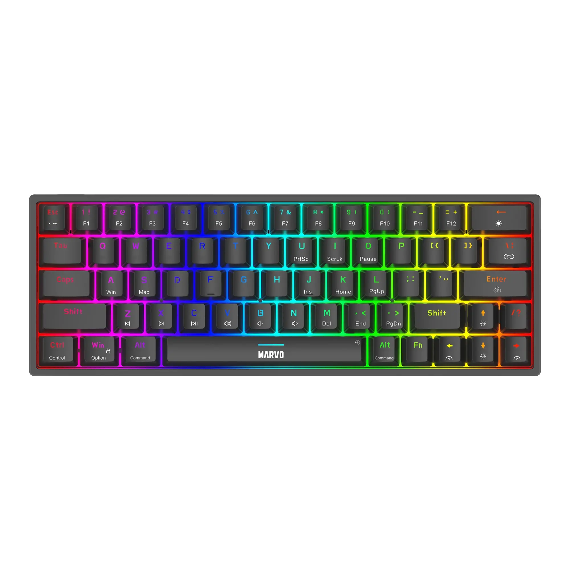Marvo gaming πληκτρολόγιο, μηχανικό Shogo 63 - TKL, 63 πλήκτρα - KG955
