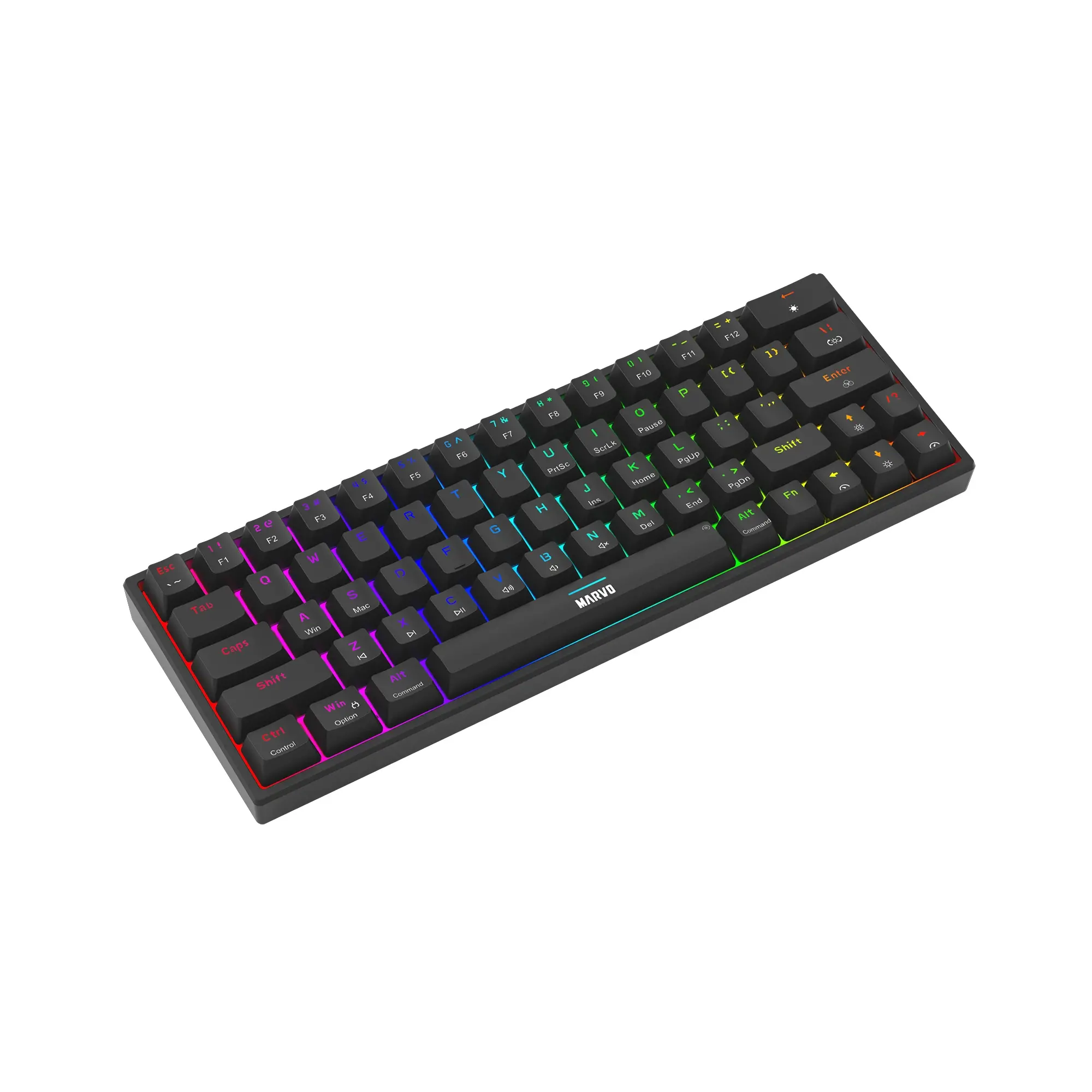Marvo геймърска клавиатура Gaming Mechanical keyboard Shogo 63 - TKL, 63 keys - KG955 - image 1