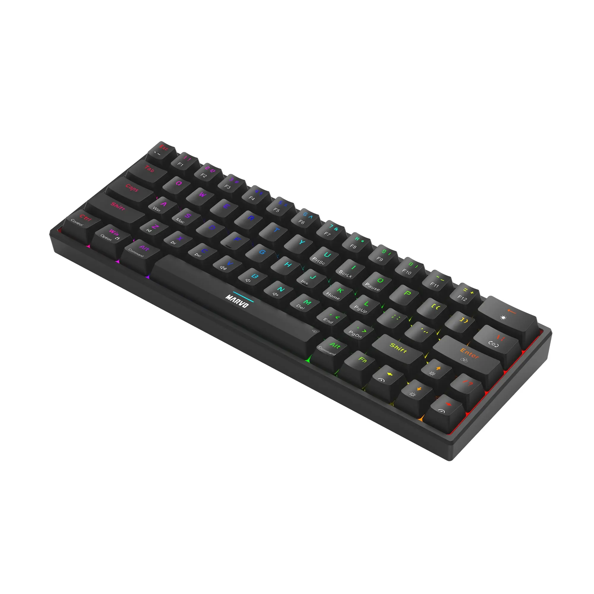Marvo геймърска клавиатура Gaming Mechanical keyboard Shogo 63 - TKL, 63 keys - KG955 - image 2