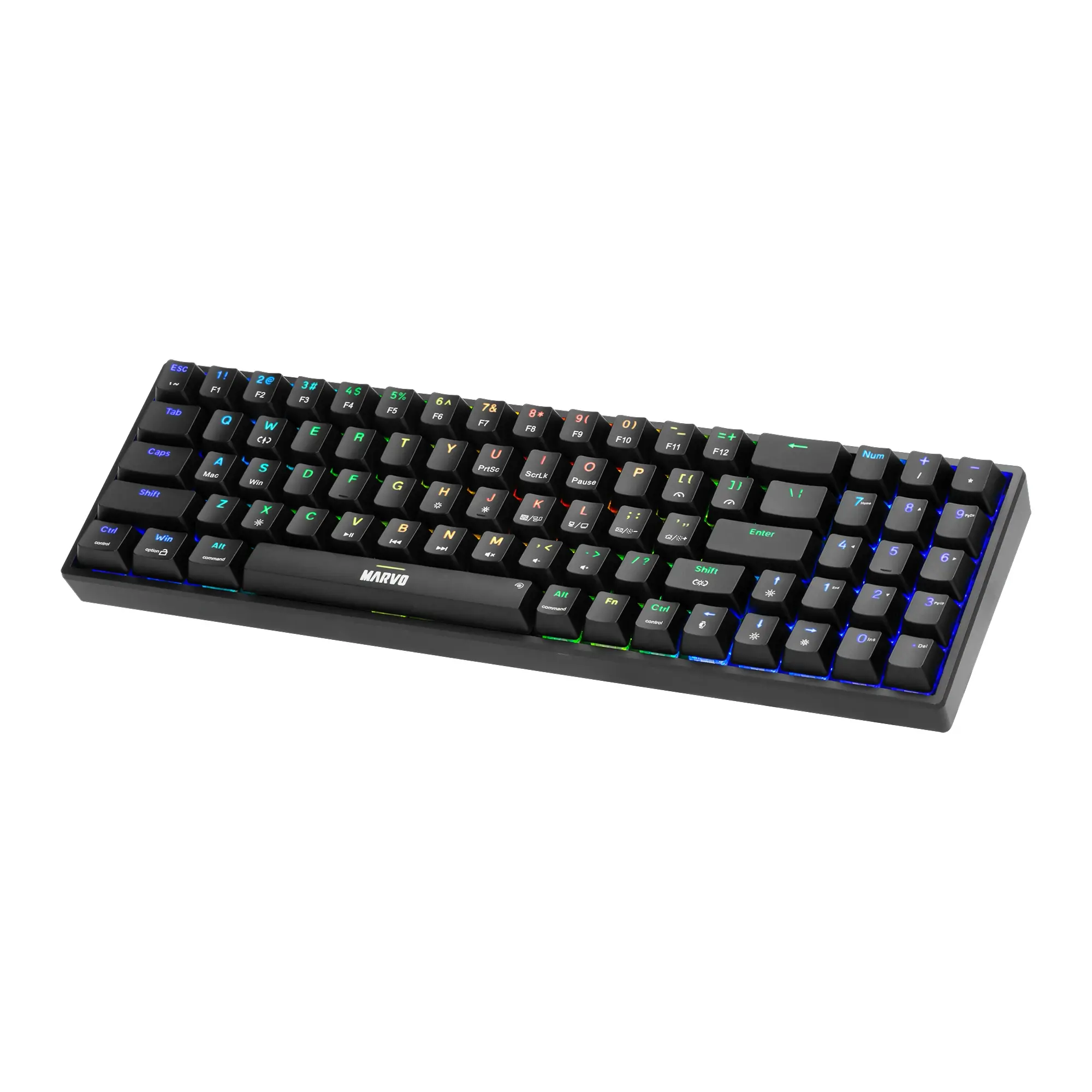 Marvo геймърска клавиатура Gaming Keyboard Shogo 78 - RGB, 78 keys - MARVO-KG956 - image 5