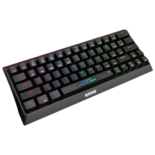 Marvo безжична механична геймърска клавиатура Wireless Gaming Mechanical keyboard Hecate 61WR Black - KG962W-R - Bluetooth 5.0, 63 keys - image 5