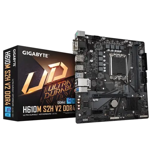 Placă de bază, GIGABYTE GB H610M S2H V2 /DDR5 /LGA1700 - 1