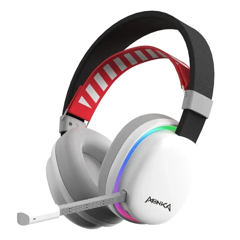 Marvo ασύρματα gaming ακουστικά Monka Echo RS - Bluetooth, 2.4G, RGB - MARVO-HG9070W