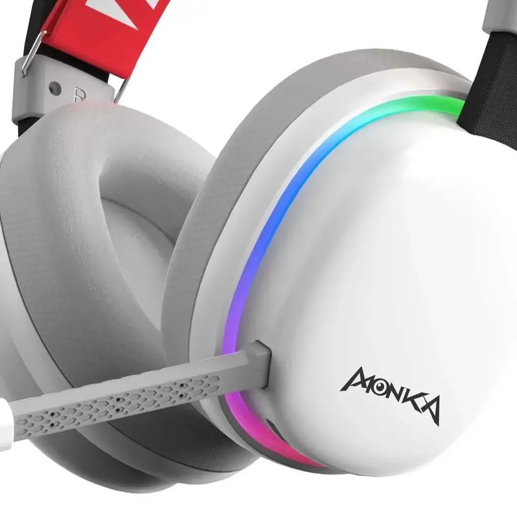 Marvo ασύρματα gaming ακουστικά Monka Echo RS - Bluetooth, 2.4G, RGB - MARVO-HG9070W - image 1