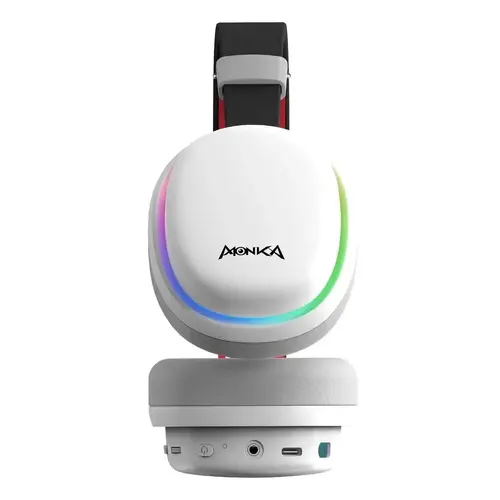 Marvo безжични геймърски слушалки Gaming Headphones Monka Echo RS - Bluetooth, 2.4G, RGB - MARVO-HG9070W - image 2