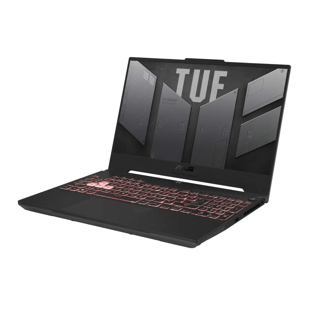 Лаптоп, Asus TUF A15 FA507NVR-LP080, AMD Ryzen 7  7435HS  3.1GHz (20MB Cache, up to 4.55GHz, 8 cores, 16 Threads), 15" FHD(1920 x 1080) 16:9,16GB DDR5 ,512GB  PCIe 4.0,RTX 4060 6GB GDDR6, Wi-Fi 6(802.11ax)Backlit Chiclet Keyboard 1-Zone RGB, no OS, Mecha Gray+TU - image 3