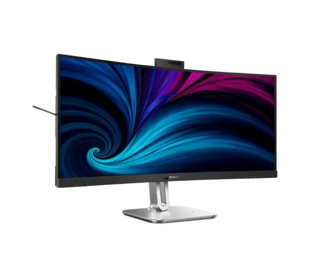 Монитор, Philips 34B2U6603CH, 34" Curved 1500R VA WLED, 3440x1440@120Hz, 4ms GtG, 550cd m/2, 4000:1, 50M:1DCR, Adaptive Sync, FlickerFree, SoftBlue, 5Wx2, Tilt, Height Adjust, Swivel, 2xHDMI, DP, USB hub - image 1
