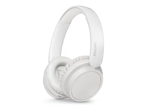 PHILIPS ακουστικά Bluetooth μεμβράνες 40mm μαλακά μαξιλαράκια 65 ώρες ομιλίας λευκά