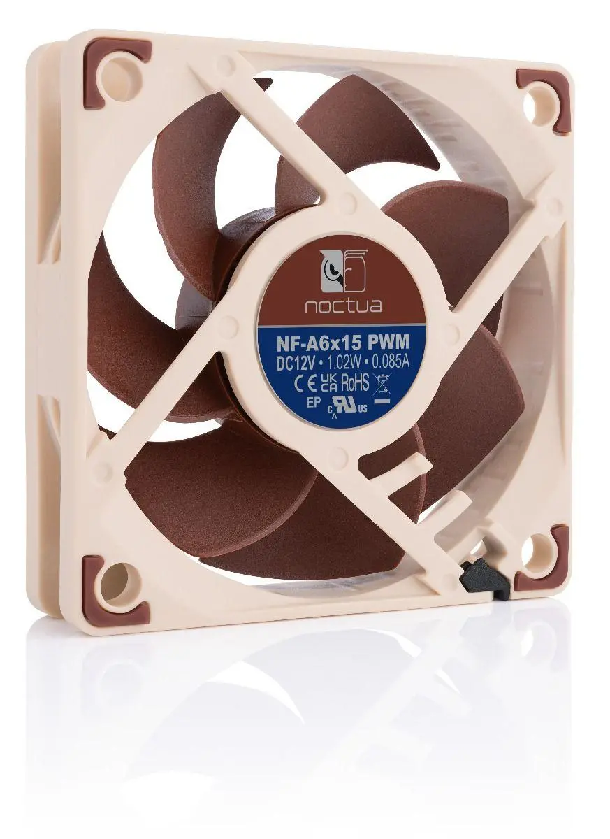 Noctua Вентилатор Fan 60x60x15mm PWM 550-3500rpm NF-A6x15 PWM - image 2